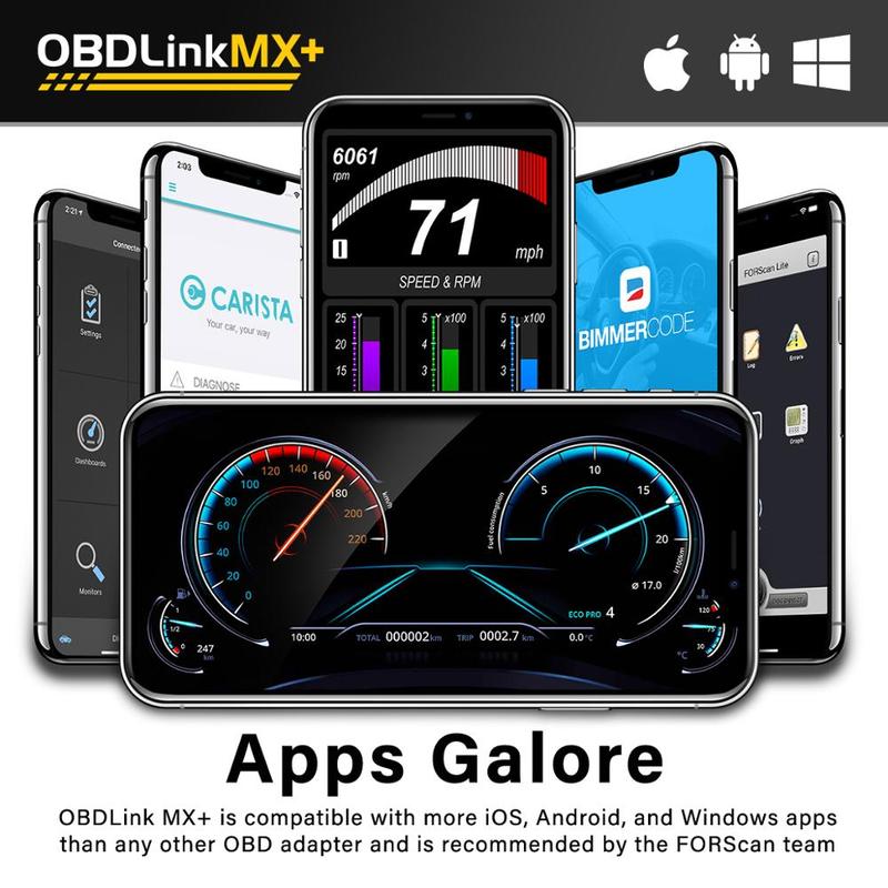 OBDLink LX MX+ OBD2 Сканер ELM327 Диагностический Сканер для iPhone, iPad, Android, Kindle Fire или Устройства на Windows