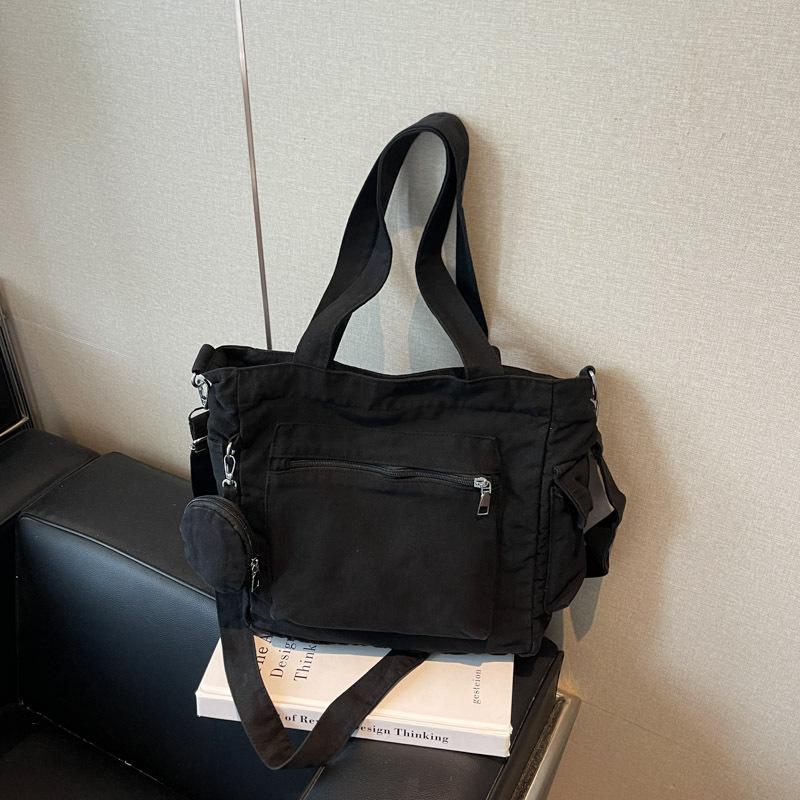 Сумка большой вместимости модный тренд повседневная текстура на плечо сумка-мессенджер 2025 осень новая женская сумка-тоут