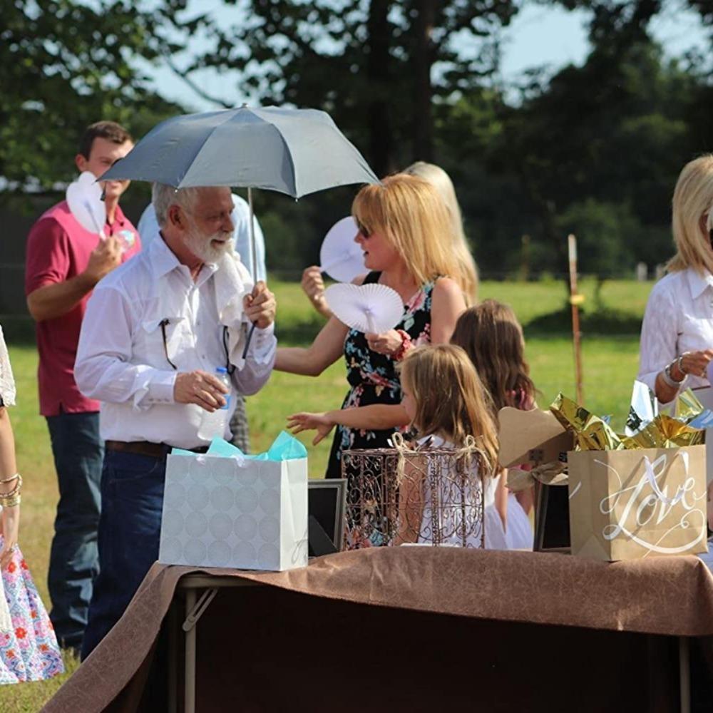 White Blank Fan Heart Shaped Accordion Paper Fans Hand Crafts Folding Fan For Birthday Wedding
