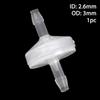 1/5Pcs Pagoda Inline One-Way Valve One Way Non-Return Fluid Stopper New Plastic Check Valve
