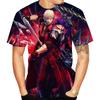 Summer Round Neck 3D Devil May Cry Print Top Fashionable Casual Short Sleeved Men's T-shirts