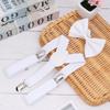 Solid Color For Boys For Children Hanging Pants Clip Bow Tie Tie Suspenders Set Suspenders Clips