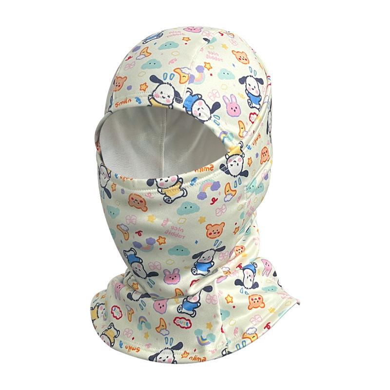 Winter ski mask riding hood windproof and warm face protection velvet cold scarf