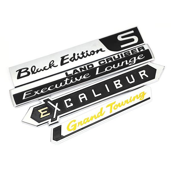 Автомобильные наклейки, эмблема, наклейка для Land Cruiser Executive Lounge, белый, черный Edition S, Excalibur Grand Touring GT, наклейки