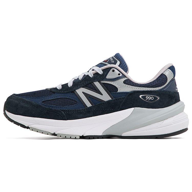 New Balance 990v6 Сделано в США, темно-синие белые женские кроссовки синие W990NV6