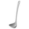 Easy-Scooping Ladle, Medium (Clam Shape/Gently Fits Curves), Silicone Ladle, Kitchen Utensil, Gray, K800GY