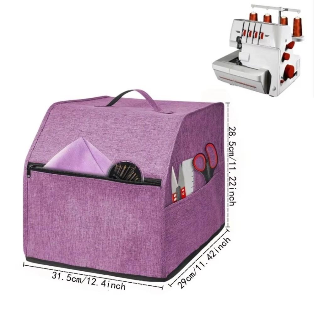 Durable Overlock Machine Cover With Storage Pockets Dust Cover for Serger Storage Bag for Home