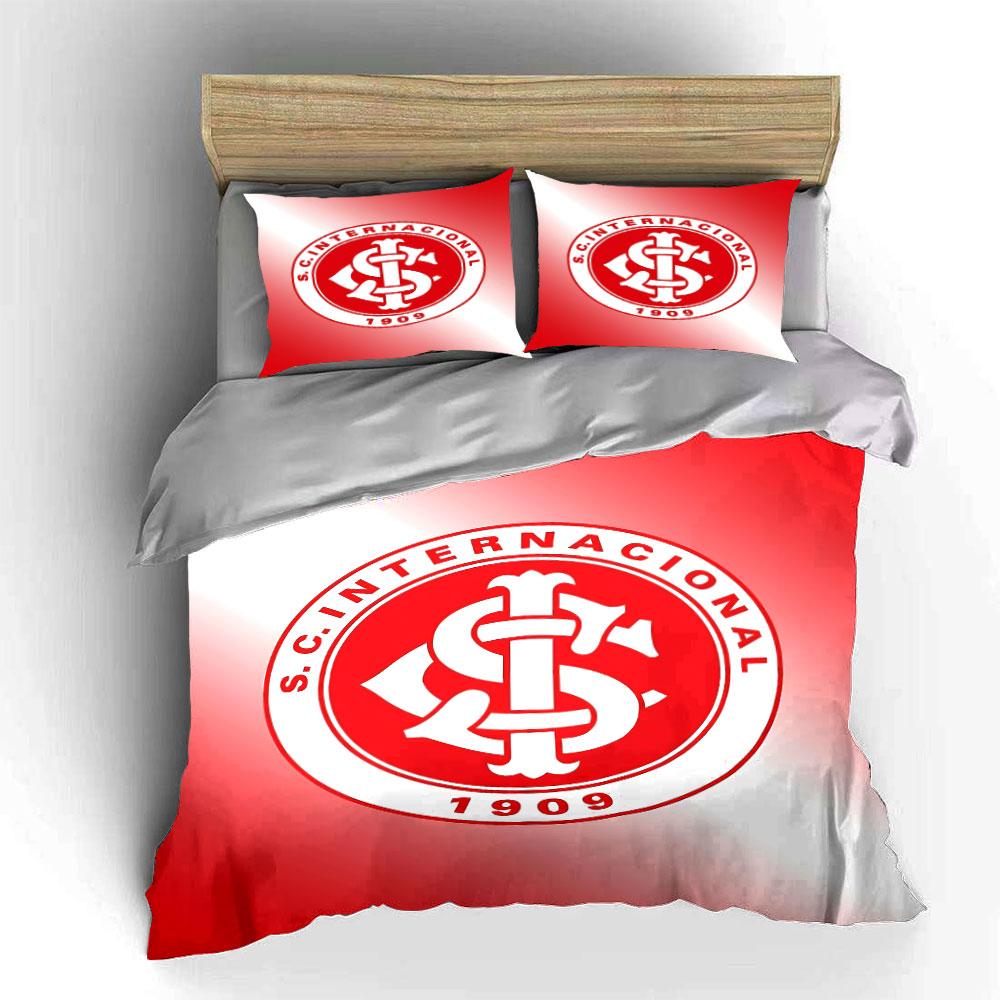 SC Internacional Logo Bedding Set Bedding Duvet Cover Set Duvet Cover Pillowcases (1 * Duvet Cover 2 * Pillowcases, without duvet insert)