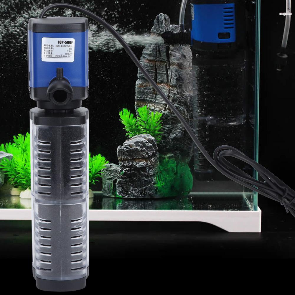 Аквариумный фильтр для рыбок, погружной насос, бесшумные аэрационные насосы CN  (JQP-500F 5 Вт)