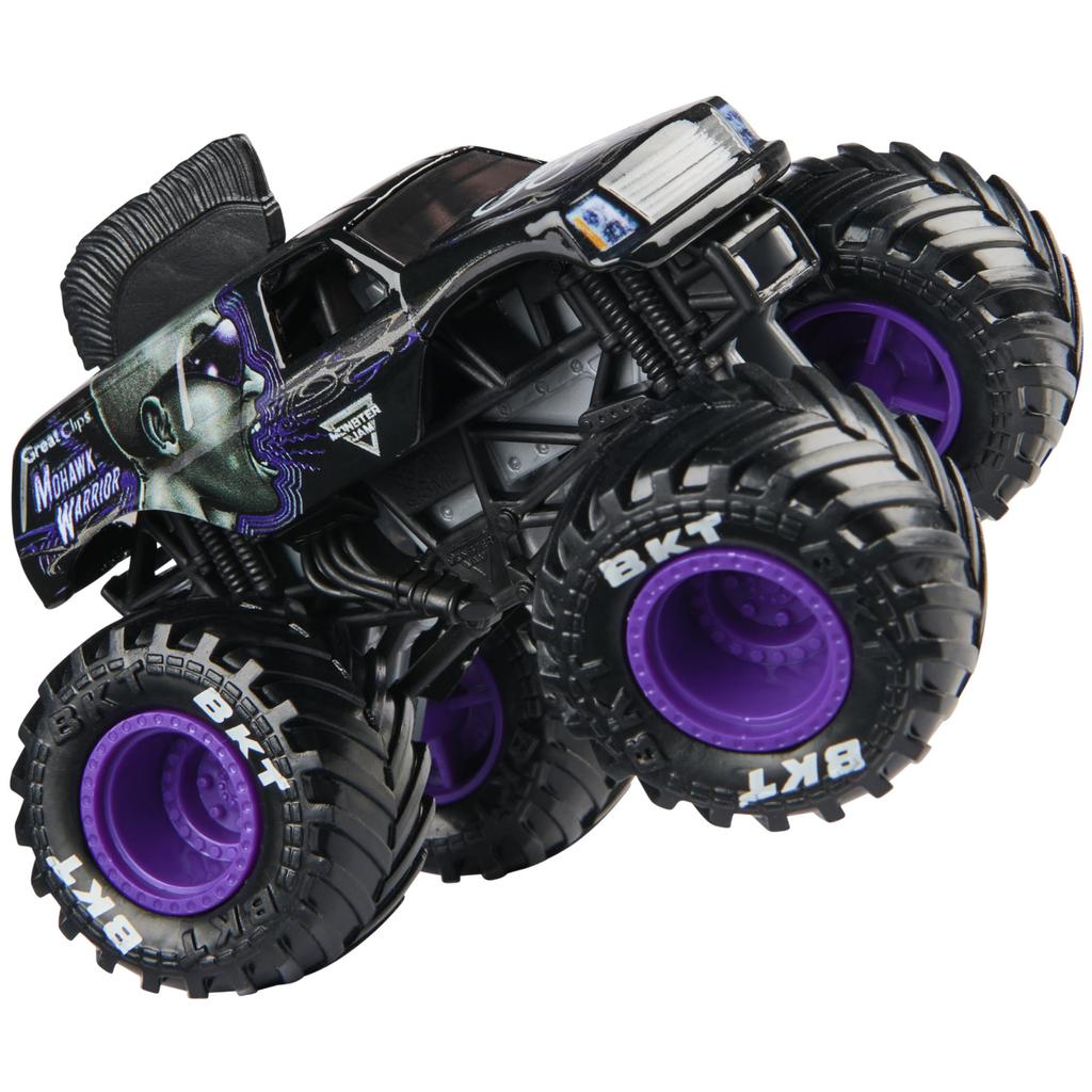Monster Jam, Official Mohawk Warrior Monster Truck, Die-Cast Vehicle, 1:64 Scale, Kids Toy, for Boys Ages 3 and Up