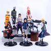 Anime Action Figure Display: Sasuke, Sakura, Itachi, Kakashi, Minato with Greatsword.