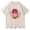 Nimona Letter Print T Shirts Classic T-Shirts 2023 Unisex/women Graphic Vintage Anime Summer Cotton T-shirt Unisex Tees Streetwear