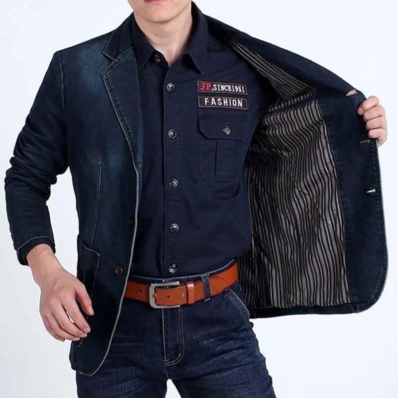 Blazers Trekking Jaket Denim Men's Coat Mens Coats