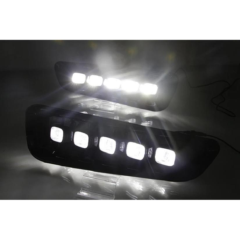 2 шт. Светодиодные дневные ходовые огни DRL для Ford Raptor SVT F150 2016 2017 2018 с желтым противотуманным фонарем и поворотником