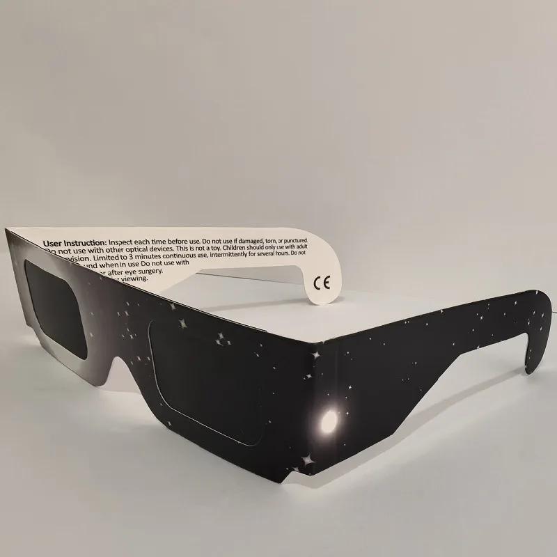 5 шт. Премиальные очки для затмения Одобрено AAS Солнцезащитные очки Сертифицированы CE и ISO Пленка с HD-фильтром Очки с четким изображением Бумажные очки