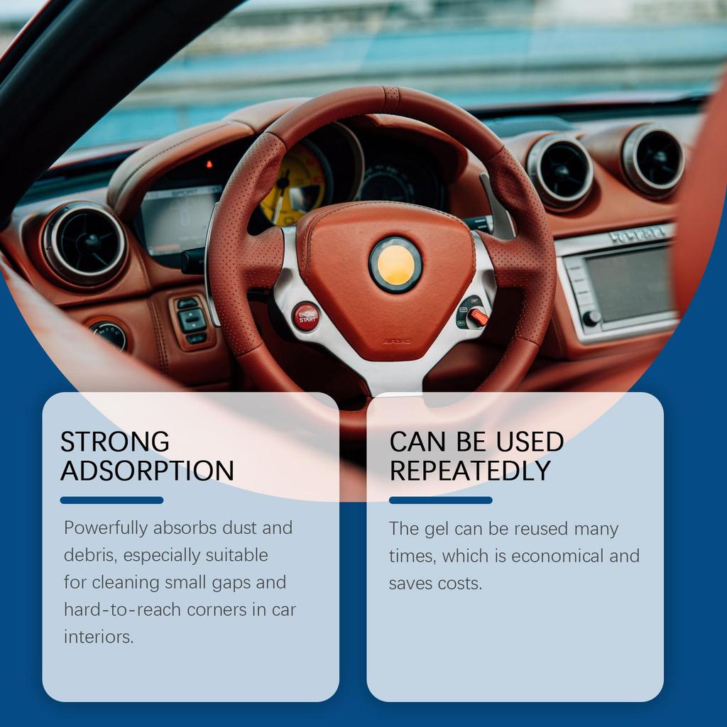RAYHONG Гель для чистки автомобиля, многофункциональный мягкий гель для чистки зазоров салона автомобиля и воздуховодов, 140 г