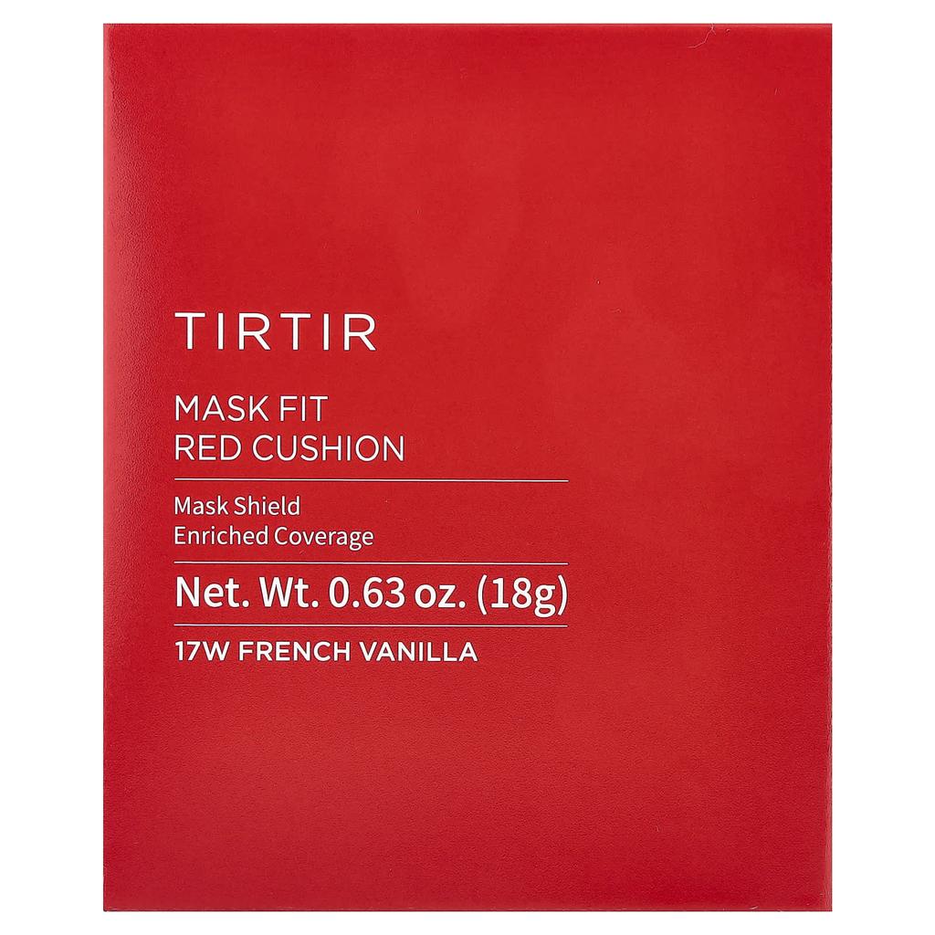 TIRTIR Mask Fit Red Cushion, 17 Вт, французская ваниль, 18 г (0,63 унции)