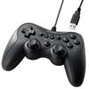 ELECOM Wired Gamepad, Xinput Compatible, PS Layout, Turbo Function, Switchable Stick Modes, Lightweight, Black JC-GP20SBK