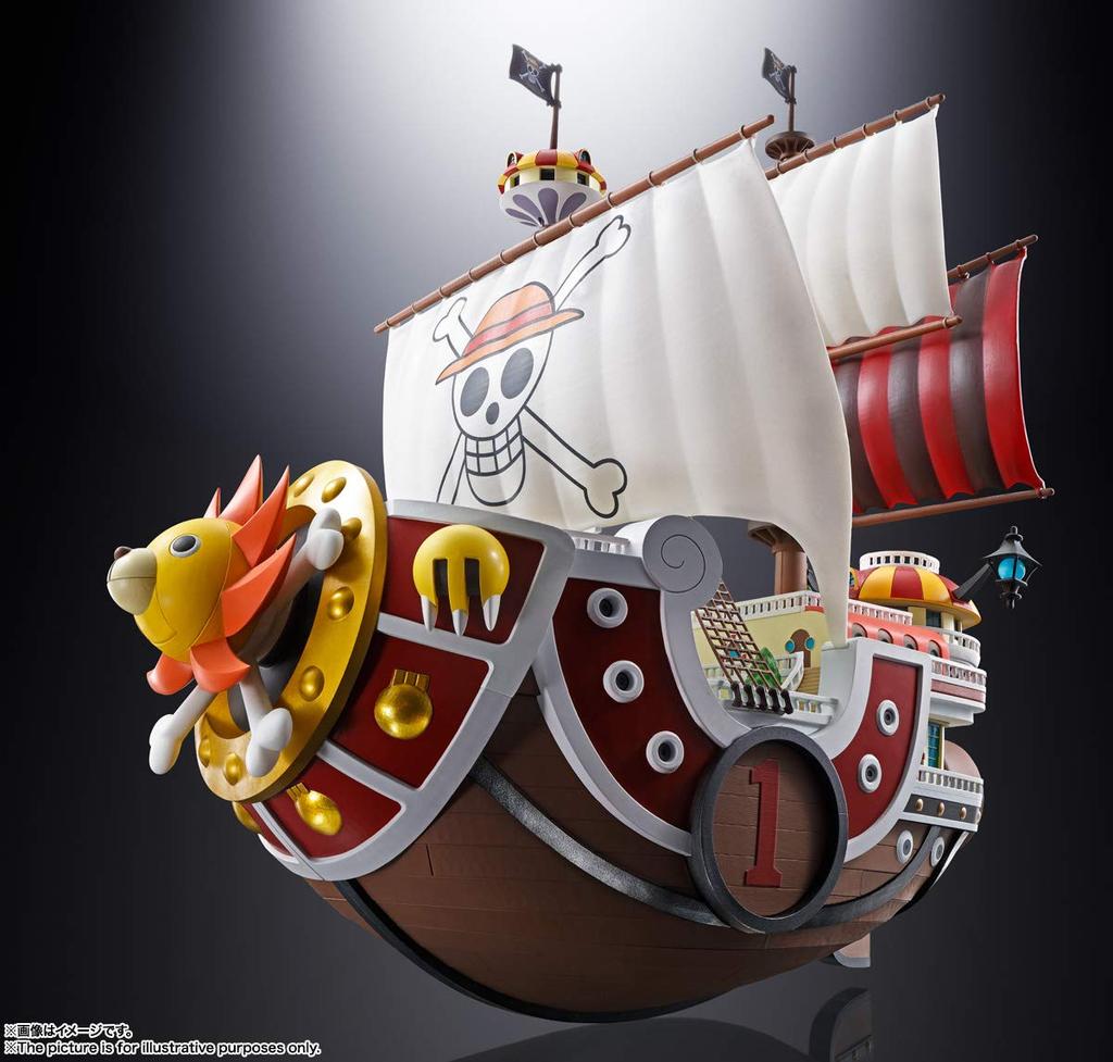 TAMASHII NATIONS Chogokin ONE PIECE Thousand Sunny 380 мм окрашенная подвижная фигурка приблизительно. АБС и ПВХ и литье под давлением