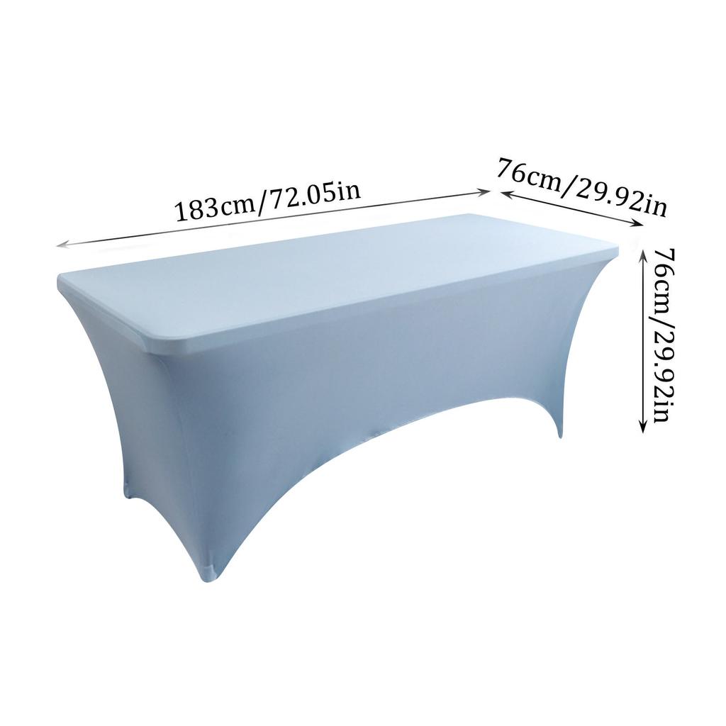 Скатерть спандекс 6 футов для прямоугольного и складного стола, эластичная облегающая накидка для стола 6 футов, устойчивая к складкам для вечеринки