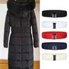 5cm Wide Down Coat Waist Belt Pleated Down Jacket Waistband Fashion Stretch Waistband Buckle