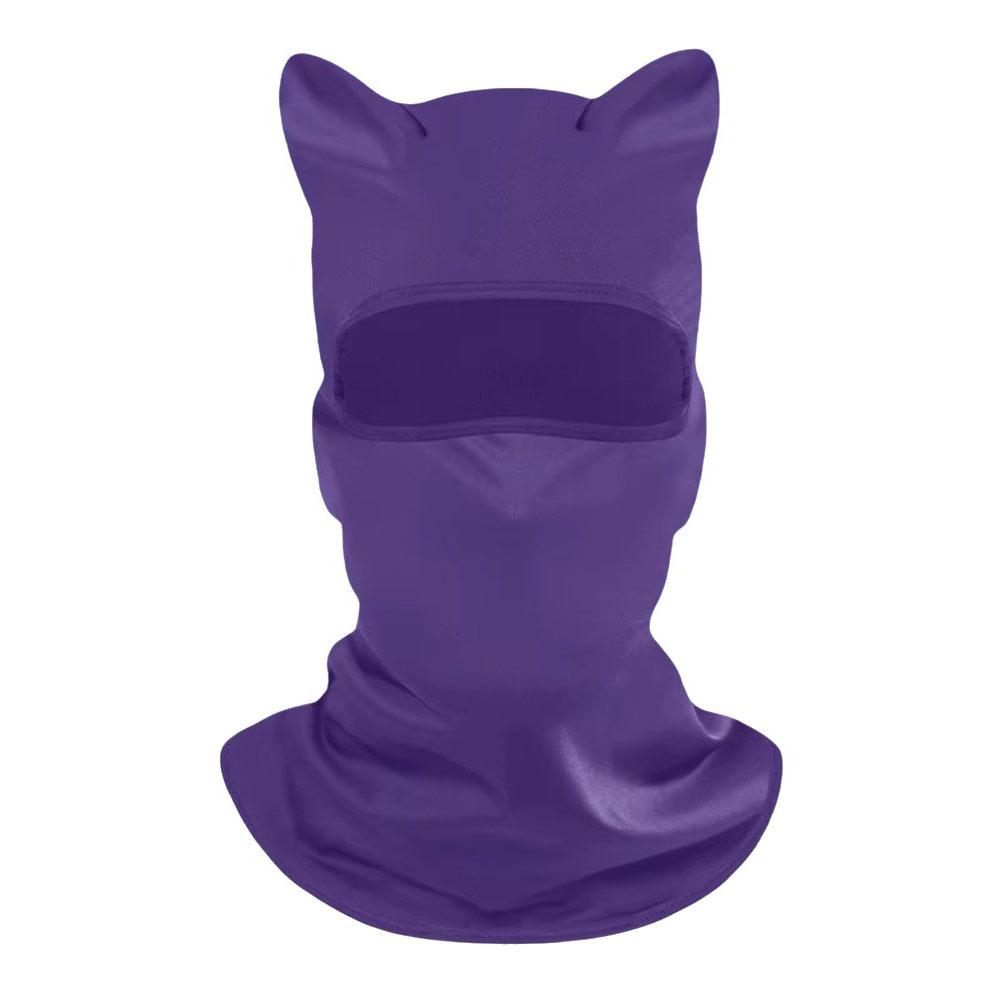 Sun Protector Cat Ear Face Mask Soft Neck Gaiter Fashion Sunscreen Masque Summer