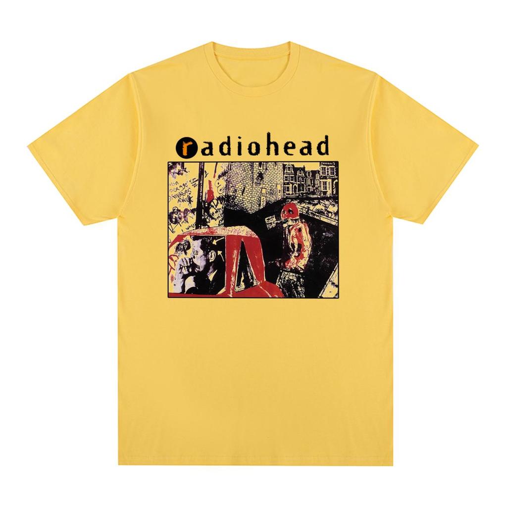 Radiohead Vintage Tshirt America Tour Rock Cotton Unisex T Shirt New Tee Tshirt Unisexs Tops
