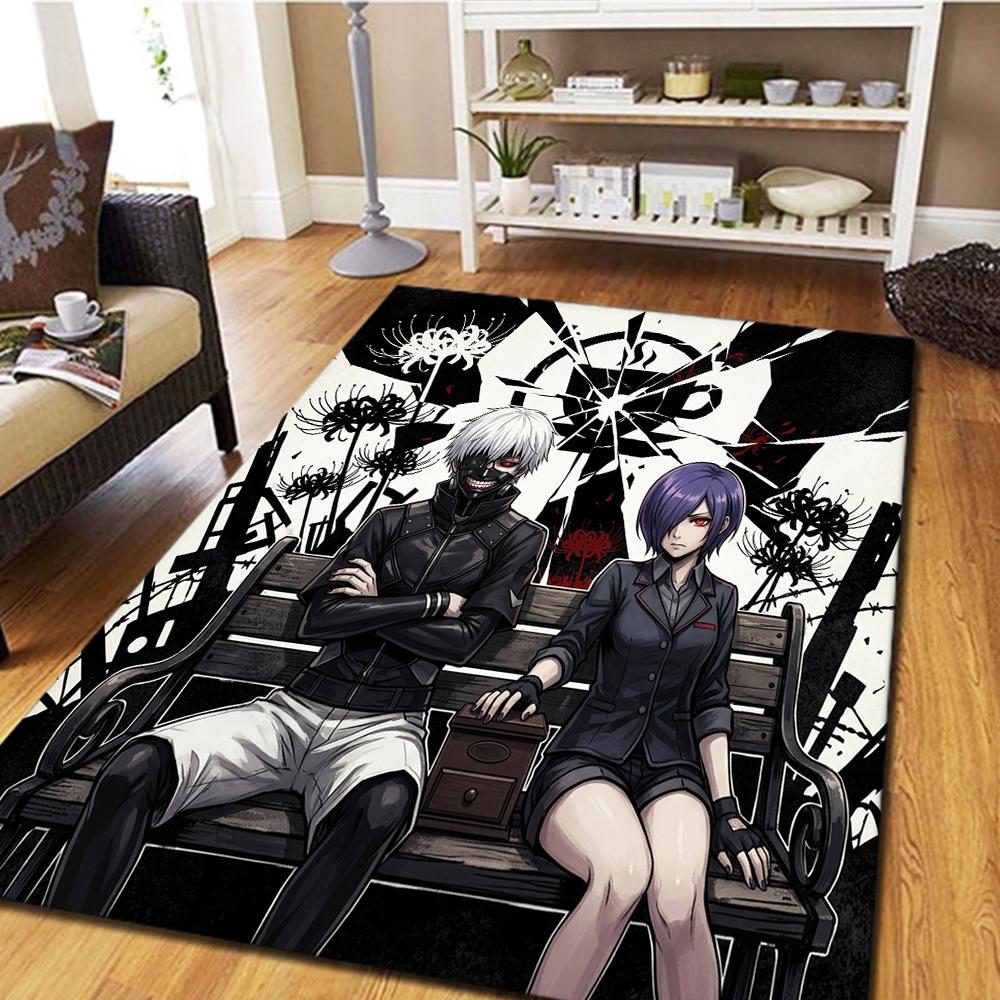 Tokyo Ghoul Living Room Bedroom Carpet, Cool Home Decor Movie & Play Floor Mat -HE70