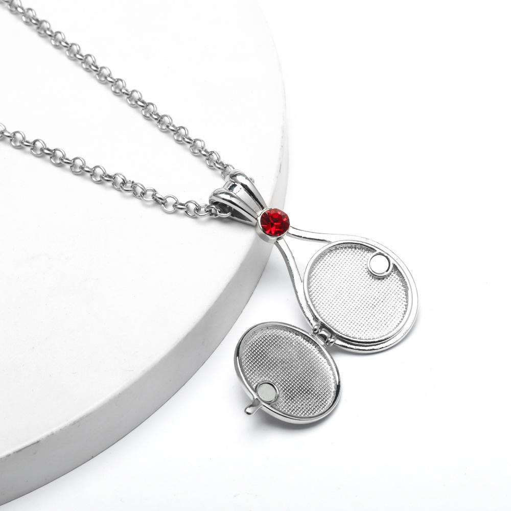 Аниме-тематическое ожерелье с магнитной подвеской в виде ракушки русалки с отпечатком красного песка