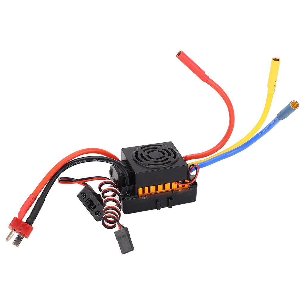 60A Brushless ESC with 5.8V 3A BEC Output Waterproof Electronic Speed Controller for 110 RC Car