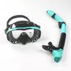 Очки для плавания при близорукости для взрослых, противотуманная маска для дайвинга с сухой трубкой, полнолицевая маска для подводного плавания с аквалангом