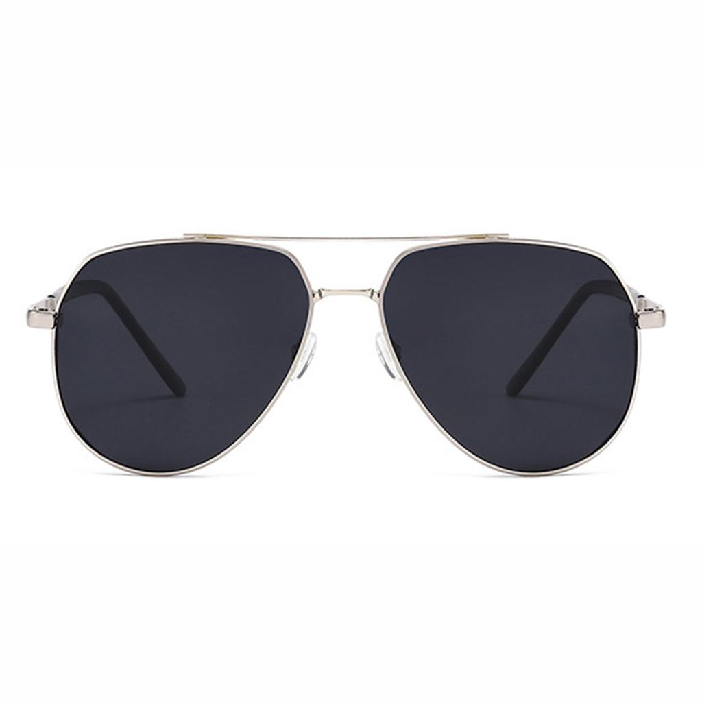 Sunglasses New Men's Glasses Metal Double-Beam Blue Glasses Black Sunglasses Female