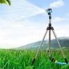 Garden Automatic Rotating Sprinkler Stainless Steel Tripod Irrigation Stand 360-Degree Water Jet Garden Lawn Sprinkler Tool