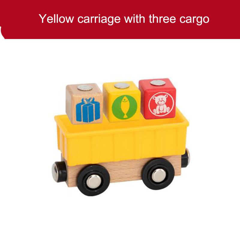 Деревянный магнитный поезд игрушечный локомотив деревянная железнодорожная машина аксессуары игрушки для детей подарки Fit Wood Biro Thomas Tracks