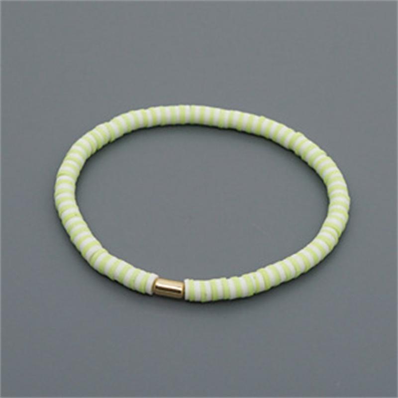 Outfit Ornament Holiday Beach Women's Bracelet Bracelet Fashionable Stylish Pottery Letters Colorful Soft Style Accessories