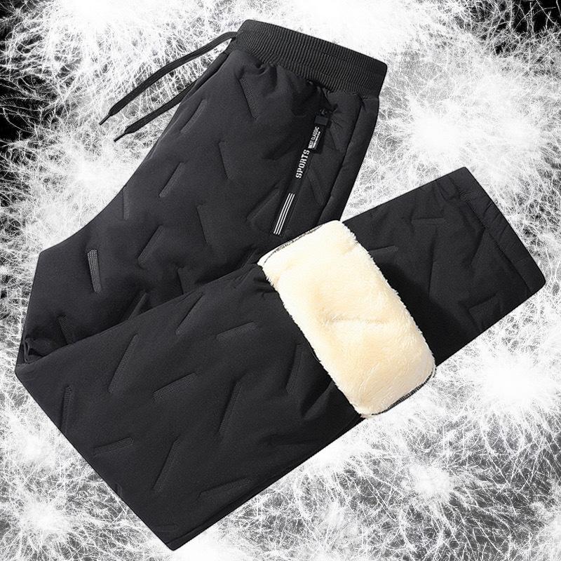 Женские плюшевые толстые флисовые спортивные штаны прямого кроя, водонепроницаемые брюки для улицы, ветрозащитная верхняя одежда, термобрюки 1 шт.