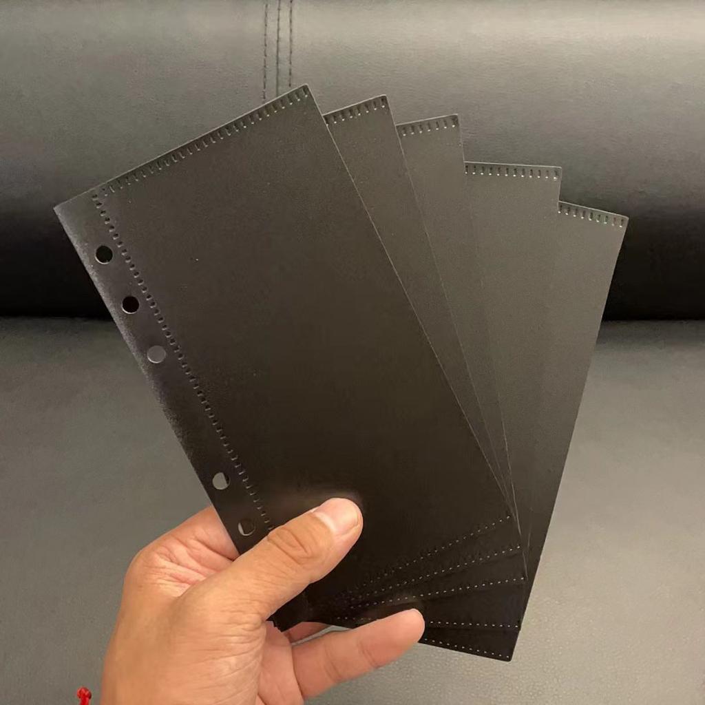 A6 A7 Binder Pockets Binder Folders for Notebook Divider Page Waterproof PVC Leaf Document Filing Bag