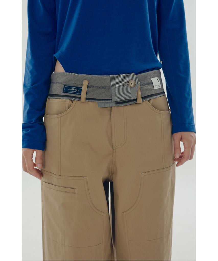 RECODE Waist Band Big Pocket Pants