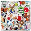 50PCS Sports Mix Ball Stickers Vinyl Stickers Scrapbook, Journaling, Laptop, Bumper, Skateboard, Water Bottles, Computer, Phone, Cartoon