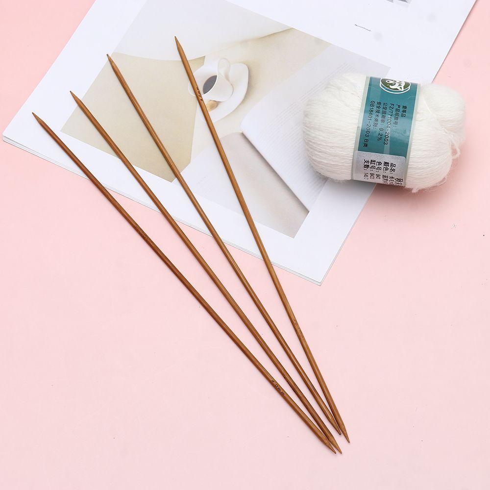 Sweater Weave Double Pointed Knitting Tools Straight Knitting Needles Bamboo Crochet Crochet Hooks