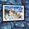 Diy Алмазная вышивка животное волк вышивка крестом картина рукоделие узор полный круглый горный хрусталь