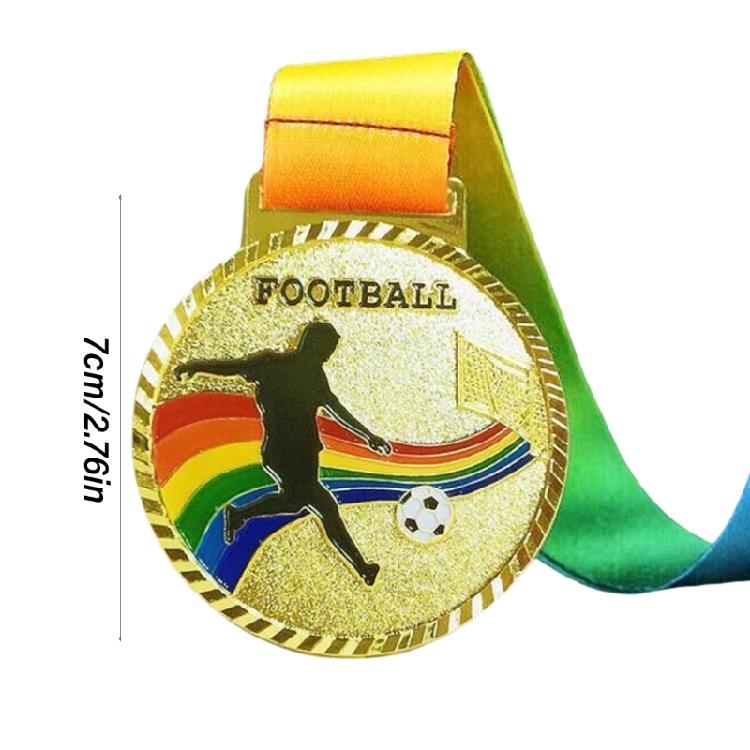 Наградные медали для детей и взрослых Металлические призы Награды Золотые/Серебряные/Бронзовые Футбольные медали для наград Спортивные соревнования