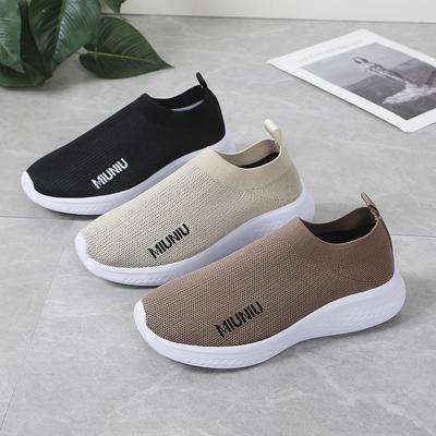 Весенне-летняя обувь. Женские тканевые туфли на резинке. Спортивная обувь для отдыха на мягкой подошве и нескользящая обувь для беременных и мам.