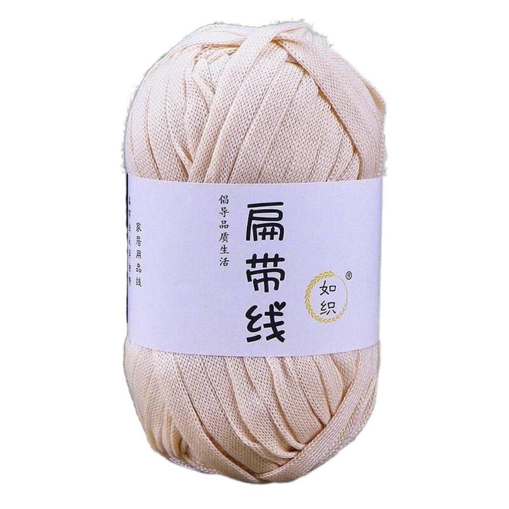 Elastic Knitting Yarn DIY Crochet Carpets Yarn Terylene Flat Thread T-Shirt Yarn  Sewing