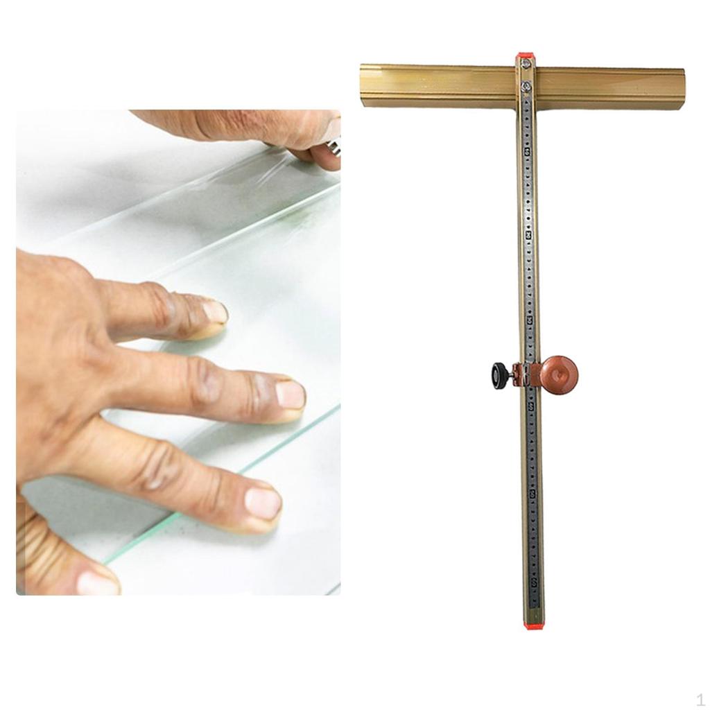 T-стеклорез, металлическая длина 60 см, практичная полоса инструмента для резки плитки