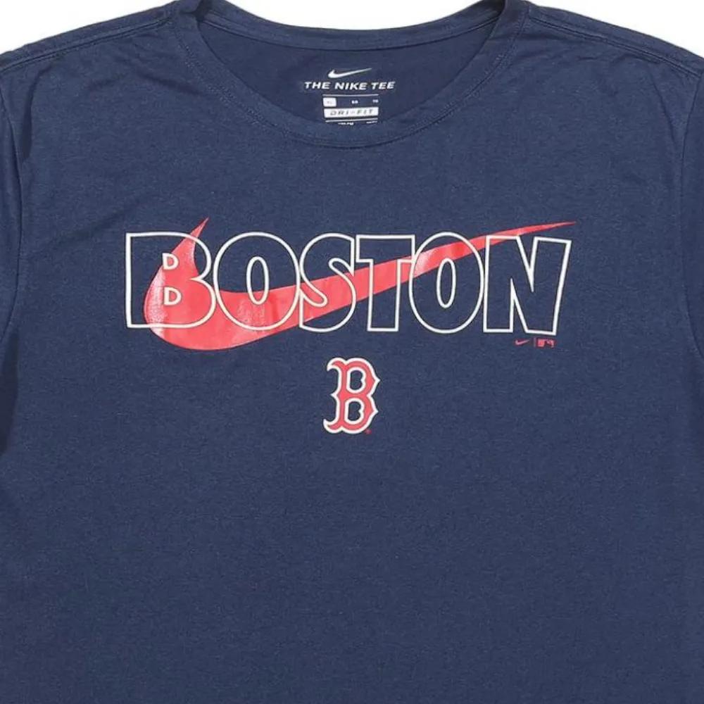 Nike MLB T Shirt Navy Blue Kids' (Unisex) T-Shirts 3Z3B7SAHG BOS
