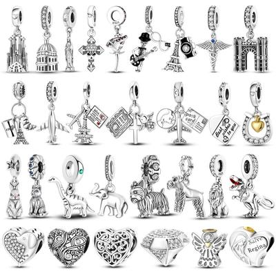 Подвески Plata De Ley из стерлингового серебра 925 пробы, подвески, знаменитая статуя Свободы, подвеска с крыльями ангела, кулон в готическом стиле