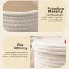 Hand Woven Toys Storage Box Dustproof Storage Container Cotton Thread Basket  Office Supplies