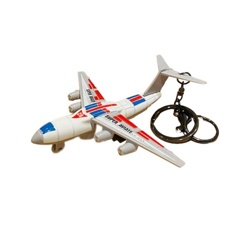 Креативный мультяшный брелок из сплава в виде истребителя, изысканный автомобильный брелок, оптовая продажа, парный подвес для сумки