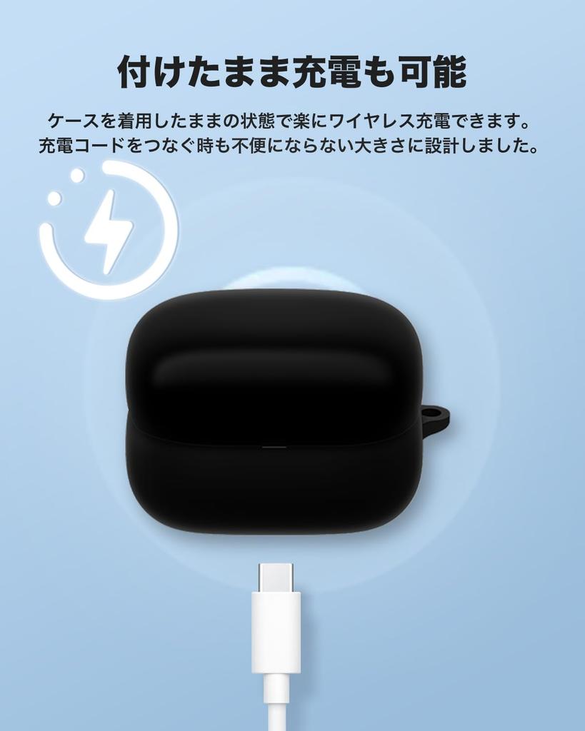 Case for SONY LinkBuds Open YAJOJO Wireless Earphones Charging Case Cover with Carabiner and Keychain Silicone Protective Case Drop Prevention